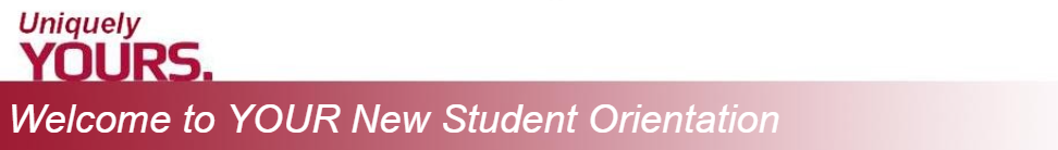 New Student Orientation headder New Student Orientation headder