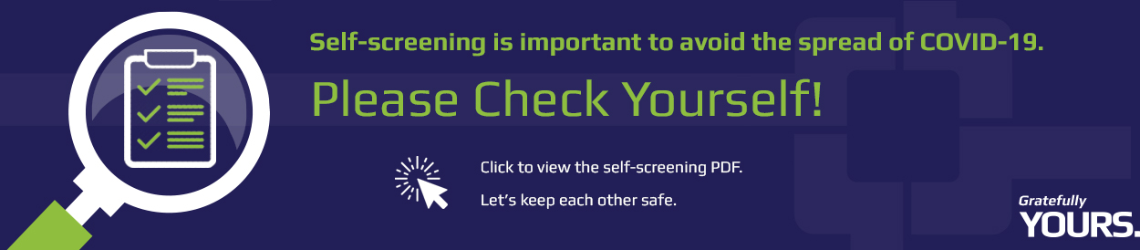 self screening check yourself banner