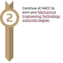 Continue at HACC to earn your Mechanical engineering associate degree