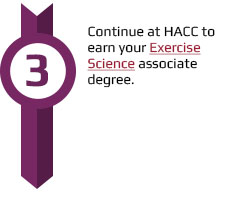 Continue at HACC to earn your exercise science associate degree.