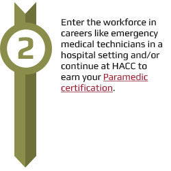 Enter the workforce with paramedic certification.