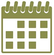 Schedule NSO - Calendar green