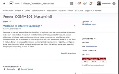 Feeser Course Screenshot