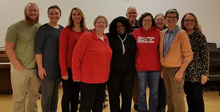 Group of people who attended an inclusion and diversity conference