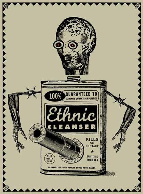 &quot;A Piece of Our Mind&quot; exhibit - poster: Ethnic Cleanser